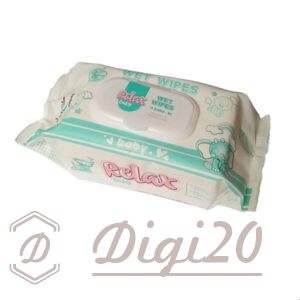 دستمال مرطوب کودک ریلکس بیبی بسته 120 عددی