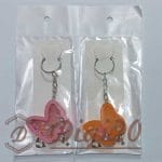 جاکلیدی آکواریومی رزینی طرح پروانه