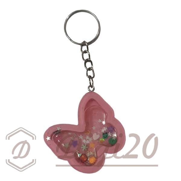 جاکلیدی آکواریومی رزینی طرح پروانه