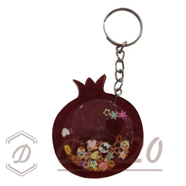 جاکلیدی آکواریومی رزینی طرح انار یلدا